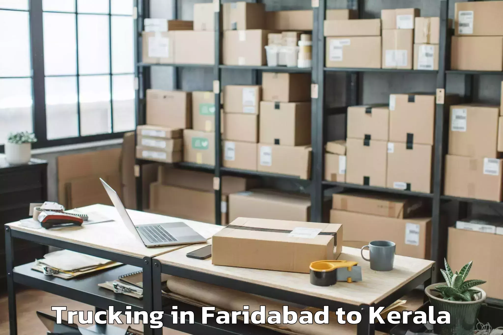 Reliable Faridabad to Kanjiramattom Trucking